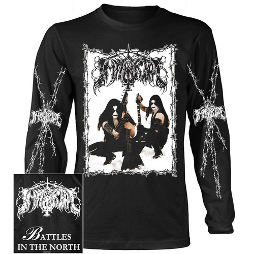 Immortal Battles In The North Photo Long Sleeve Shirt [Size: S]
