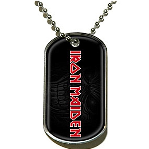 Iron Maiden Logo Dog Tag Necklace