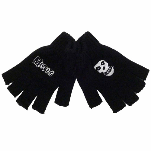 Misfits Logo & Fiend Fingerless Gloves