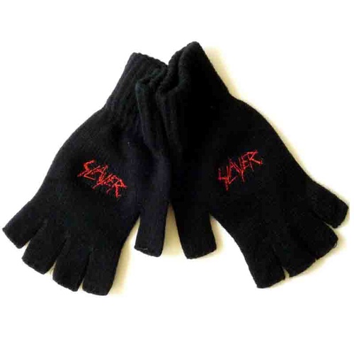 Slayer Logo Fingerless Gloves