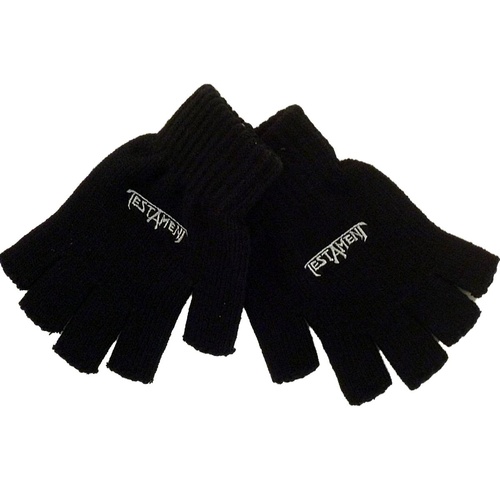 Testament Logo Fingerless Gloves