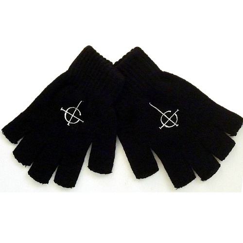 Ghost Cross Fingerless Gloves