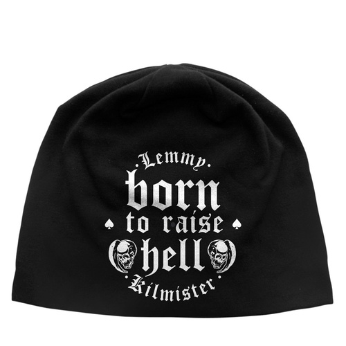 Motorhead Lemmy Born To Raise Hell Jersey Beanie Hat