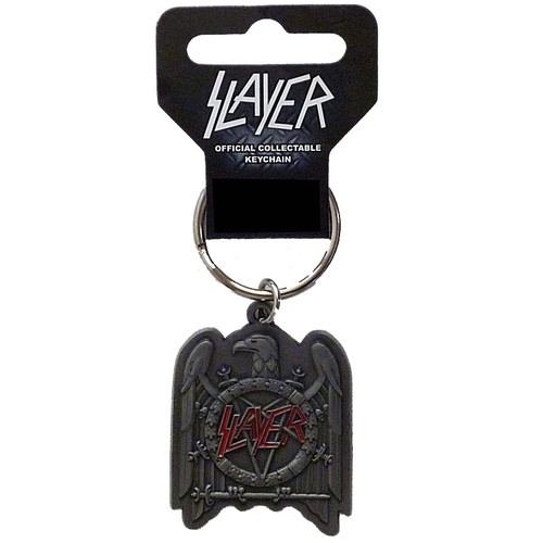 Slayer Eagle Crest Engraved Metal Keyring Keychain