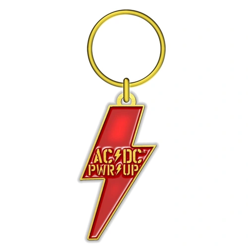 AC/DC PWR Up Bolt Metal Keyring Keychain