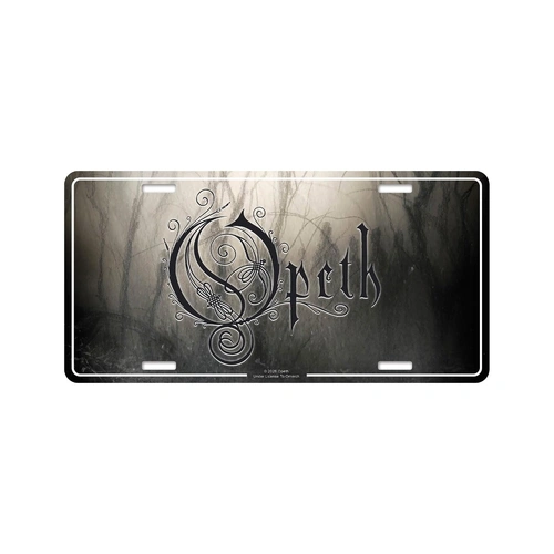 Opeth Black Water Park Number Plate