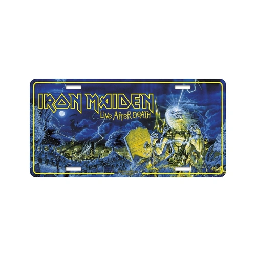 Iron Maiden Live After Death Number Plate