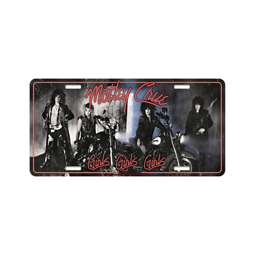 Motley Crue Girls Girls Girls Number Plate