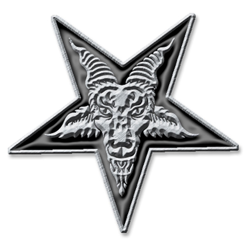 Pentagram Metal Pin Badge