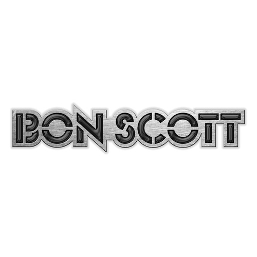 Bon Scott Metal Logo Pin Badge