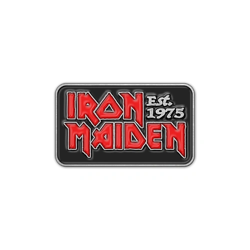 Iron Maiden Est 1975 Metal Pin Badge