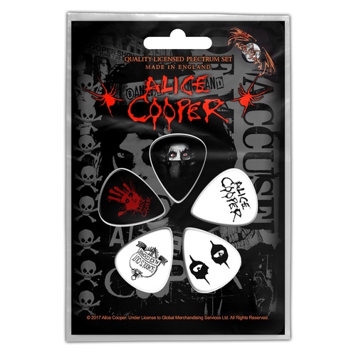 Alice Cooper Eyes Guitar Plectrum Pick 5 Pack
