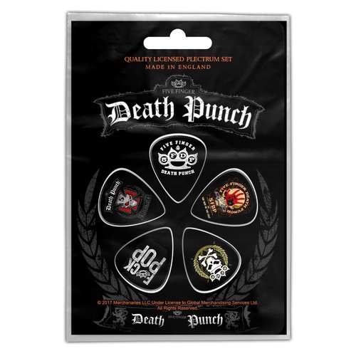 Five Finger Death Punch 5FDP Guitar Plectrum Pick 5 Pack
