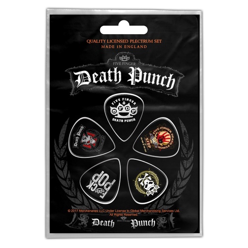 Five Finger Death Punch 5FDP Guitar Plectrum Pick 5 Pack