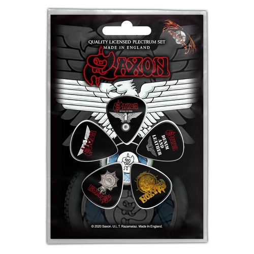 Saxon Wheels Of Steel Guitar Pick 5 Pack