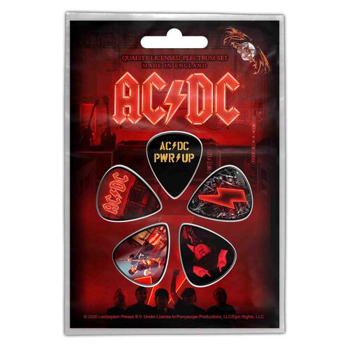 AC/DC Pwr Up Guitar Pick 5 Pack