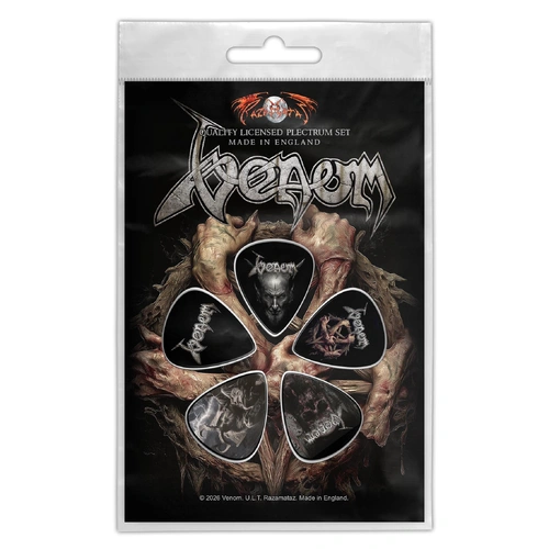 Venom Into Oblivion Guitar Plectrum Pick 5 Pack