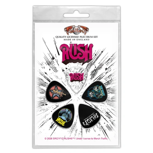 Rush Guitar Plectrum Pick 5 Pack