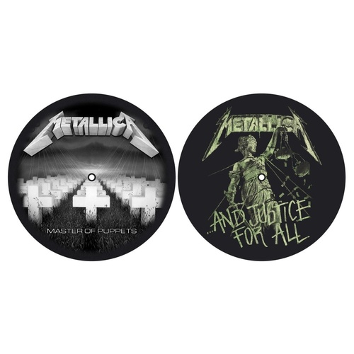 Metallica Master Of Puppets And Justice For All Turntable Slipmats