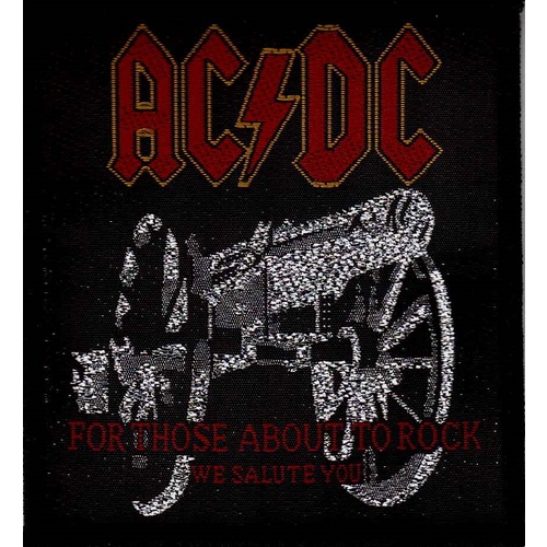 AC/DC For those About To Rock Silver Patch