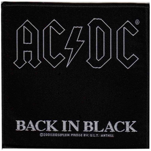 AC/DC Back In Black Patch