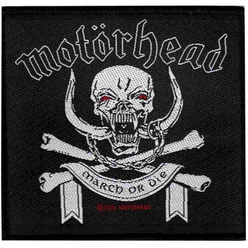 Motorhead March Or Die Woven Patch