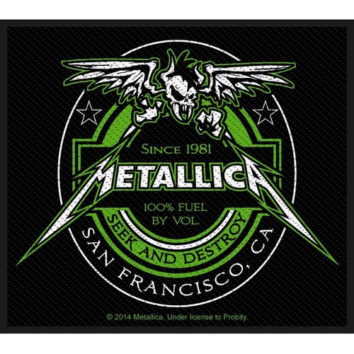 Metallica Beer Label Patch