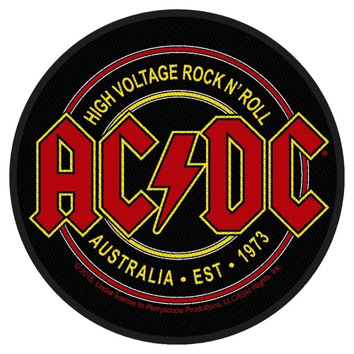 AC/DC High Voltage Rock N Roll Circular Patch