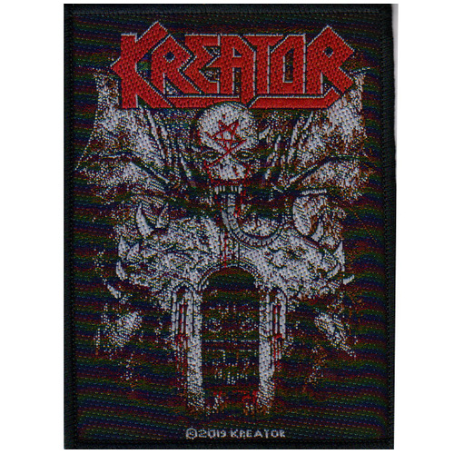 Kreator Gods Of Violence Skull Woven Patch