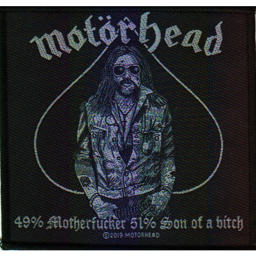 Motorhead Lemmy 49% Motherf**ker Patch