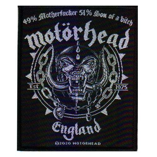 Motorhead England Ball & Chain Patch