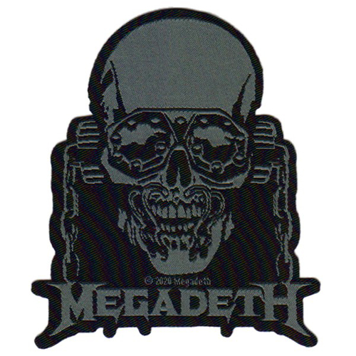 Megadeth Vic Rattlehead Cut Out Woven Patch