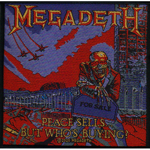 Megadeth Peace Sells Woven Patch