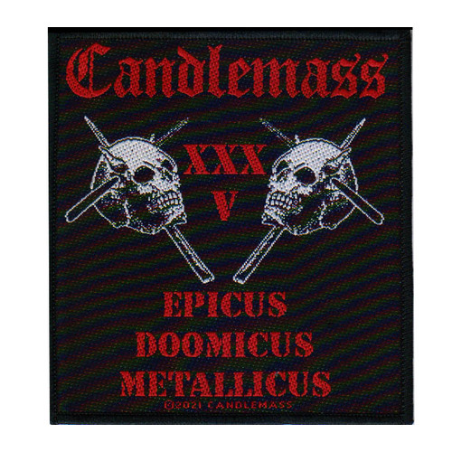 Candlemass Epicus Doomicus Metallicus 35th Anniversary Patch