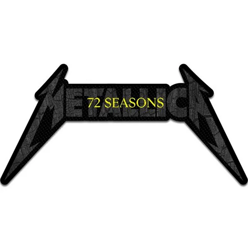 Metallica 72 Seasons Charred Logo Cut Out Patch