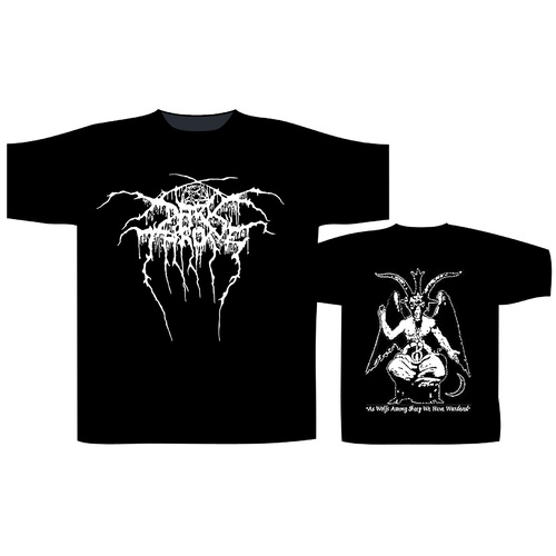 Darkthrone Logo Baphomet Shirt Dark Throne [Size: M]