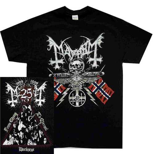 Mayhem 25 Years Coat Of Arms Shirt [Size: S]