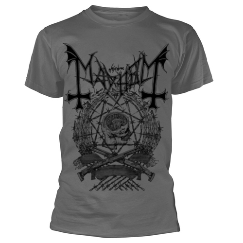 Mayhem Barbed Wire Grey Shirt [Size: XXL]