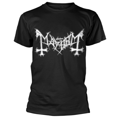 Mayhem Distressed Logo Shirt [Size: XL]