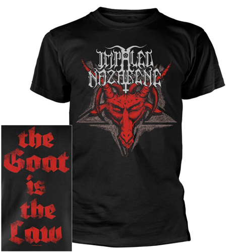 Impaled Nazarene The Goat Is The Law Black T-Shirt [Size: M]