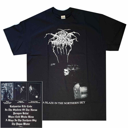 Darkthrone A Blaze In The Northern Sky Album Shirt [Size: M]