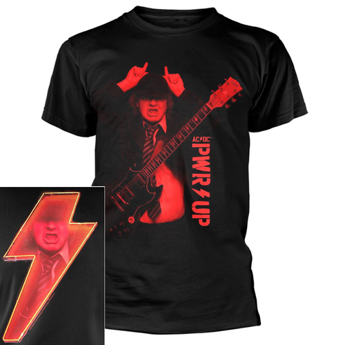 AC/DC Angus Pwr Up Black T-Shirt [Size: M]