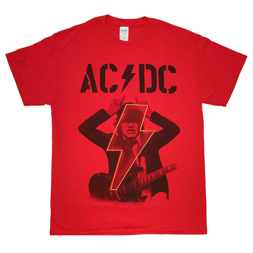 AC/DC Angus Pwr Up Red T-Shirt [Size: M]