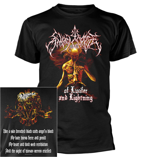 Angelcorpse Of Lucifer And Lightning Black Shirt [Size: M]