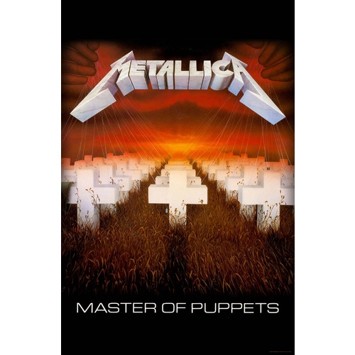 Metallica Master Of Puppets Premium Fabric Poster Flag