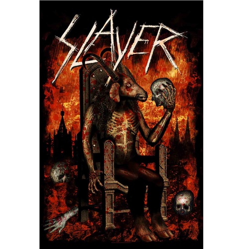 Slayer Devil On Throne Poster Flag