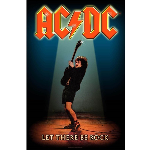 AC/DC Let There Be Rock Poster Flag