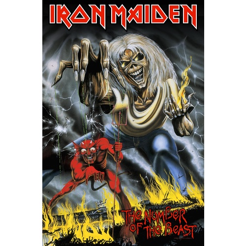 Iron Maiden Number Of The Beast Premium Poster Flag