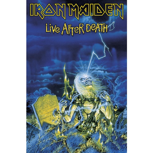 Iron Maiden Live After Death Fabric Poster Flag