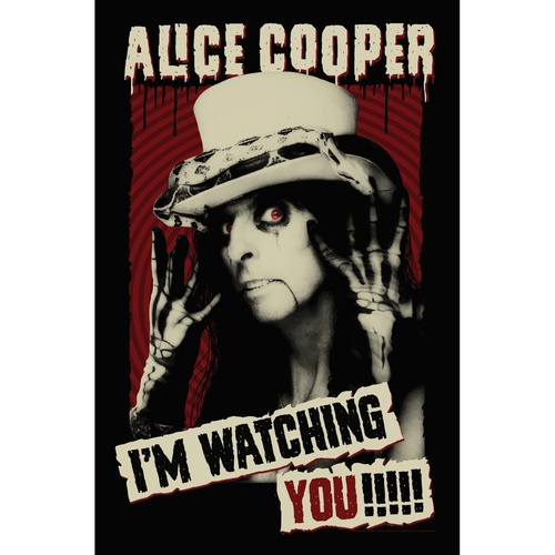 Alice Cooper I'm Watching You Poster Flag